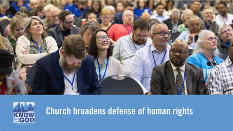 Church broadens defense of human rights
