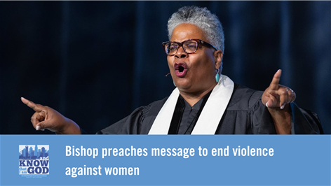 Bishop preaches message to end violence against women